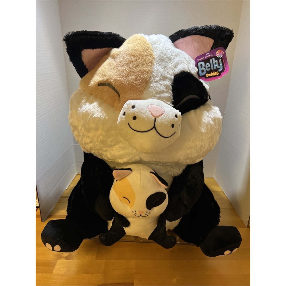 RI 26" Big Belly Buddy Cat Mom and Baby Plush New With Tag
